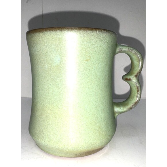 frankoma Other - Frankoma Double Trigger Finger Blue Gray Coffee Mug Pottery C9